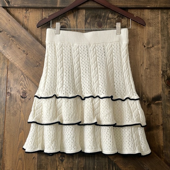 JOIE Tanya Mixed Stitched Skirt - Picture 5 of 11